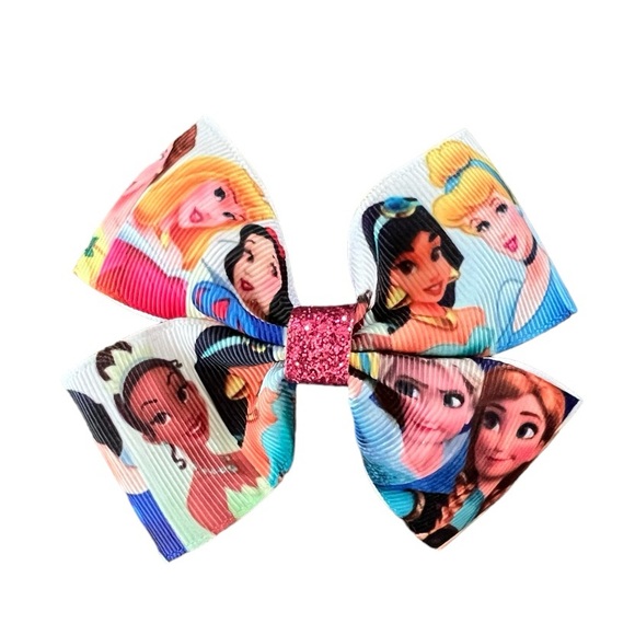 Munchkin Moo Bows Other - Disney Princess pinwheel bow